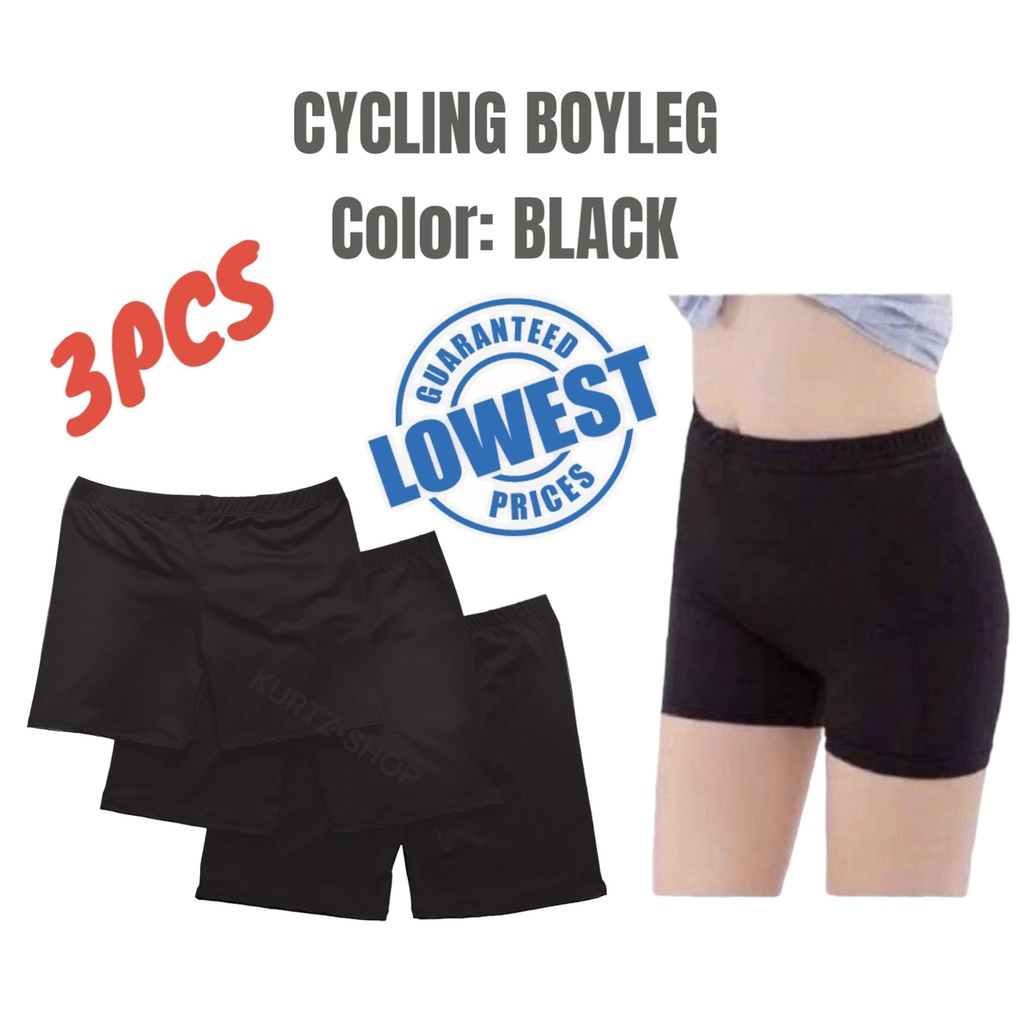 Babyhug Solid Color Cycling Shorts Pack of 3 - Black