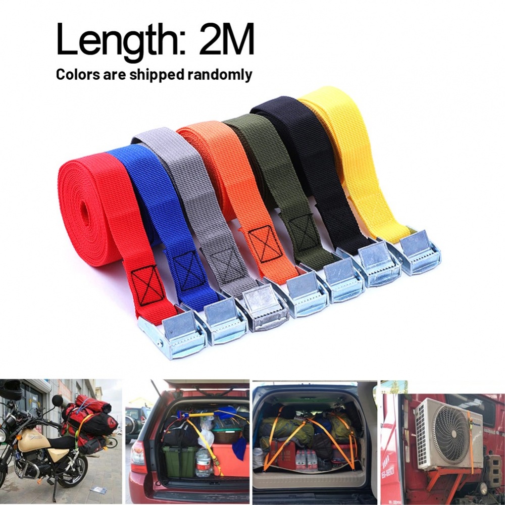 Belt Cargo Straps Tie-Down Belt 1PC Cargo Straps Metal Buckle Tow Rope ...