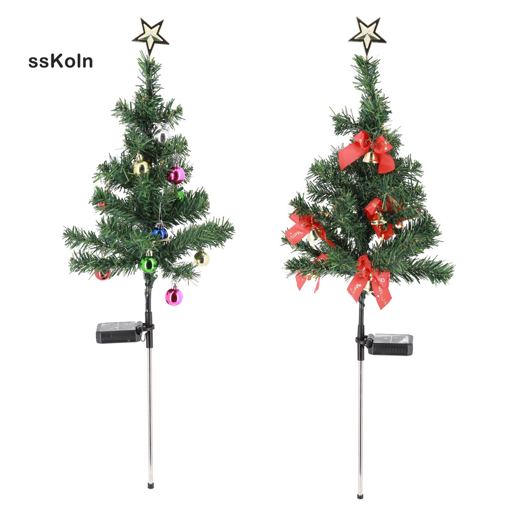 SSK_ Outdoor Christmas Tree Decorations Solar Outdoor Christmas Tree