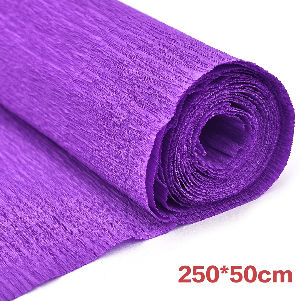 17 Colors 250x50cm Colored Crepe Paper Roll Origami Crinkled Crepe ...