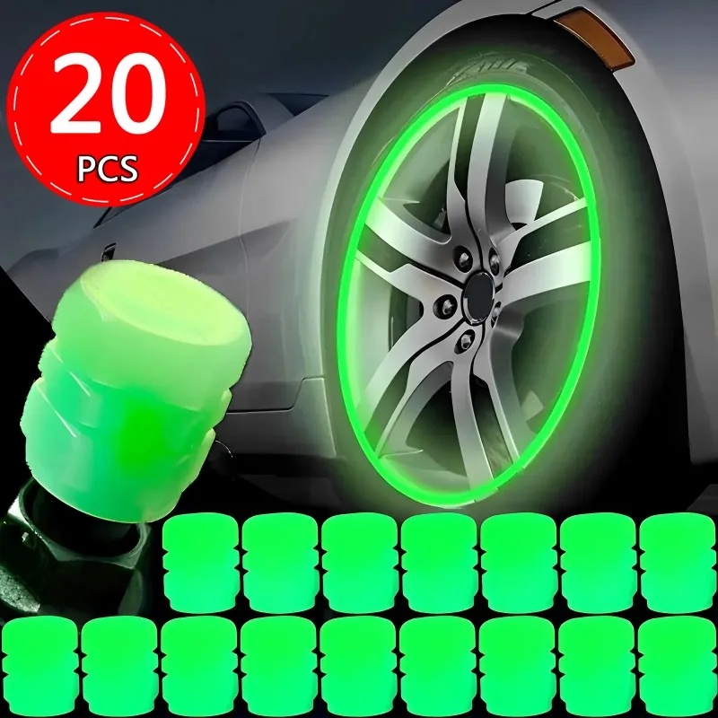 1240PCS Car Motorcycle Bicycle Luminous Valve Caps/Auto Wheel Tyre Hub Night Glowing Caps