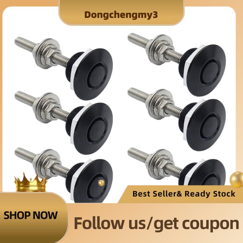 Heinmo Quick Release Hood Pins - 1.25 Inch Push Button Latches For Automotive Use