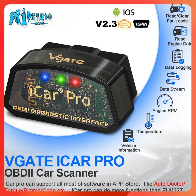 Rto Vgate iCar Pro ELM327 V2.3 Bluetooth 4.0 Wifi for Toyota for ...