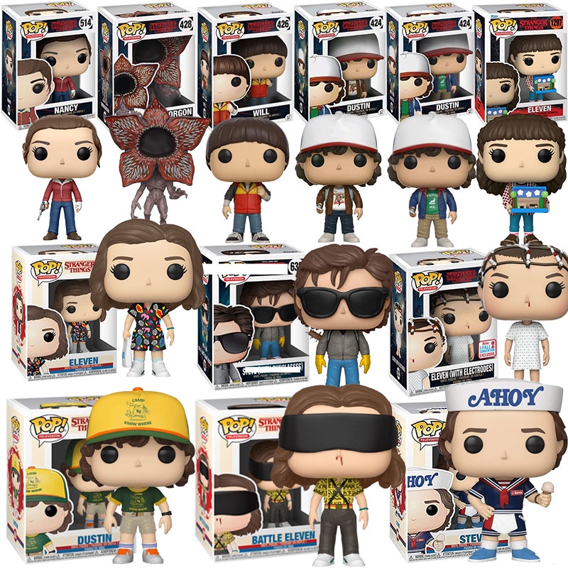 Funko Pop Stranger Things Dustin Eleven Will Demogorgon Nancy Max Steve ...