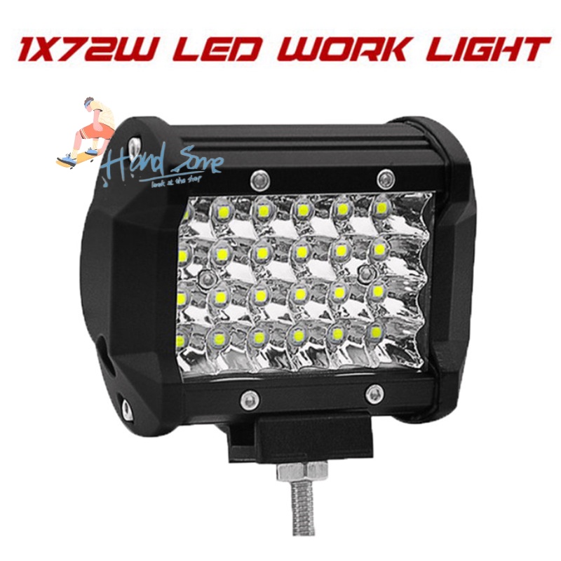 Handsome- 72W LED Work Light Bar Spot Beam Offroad Car Diving Truck SUV ...