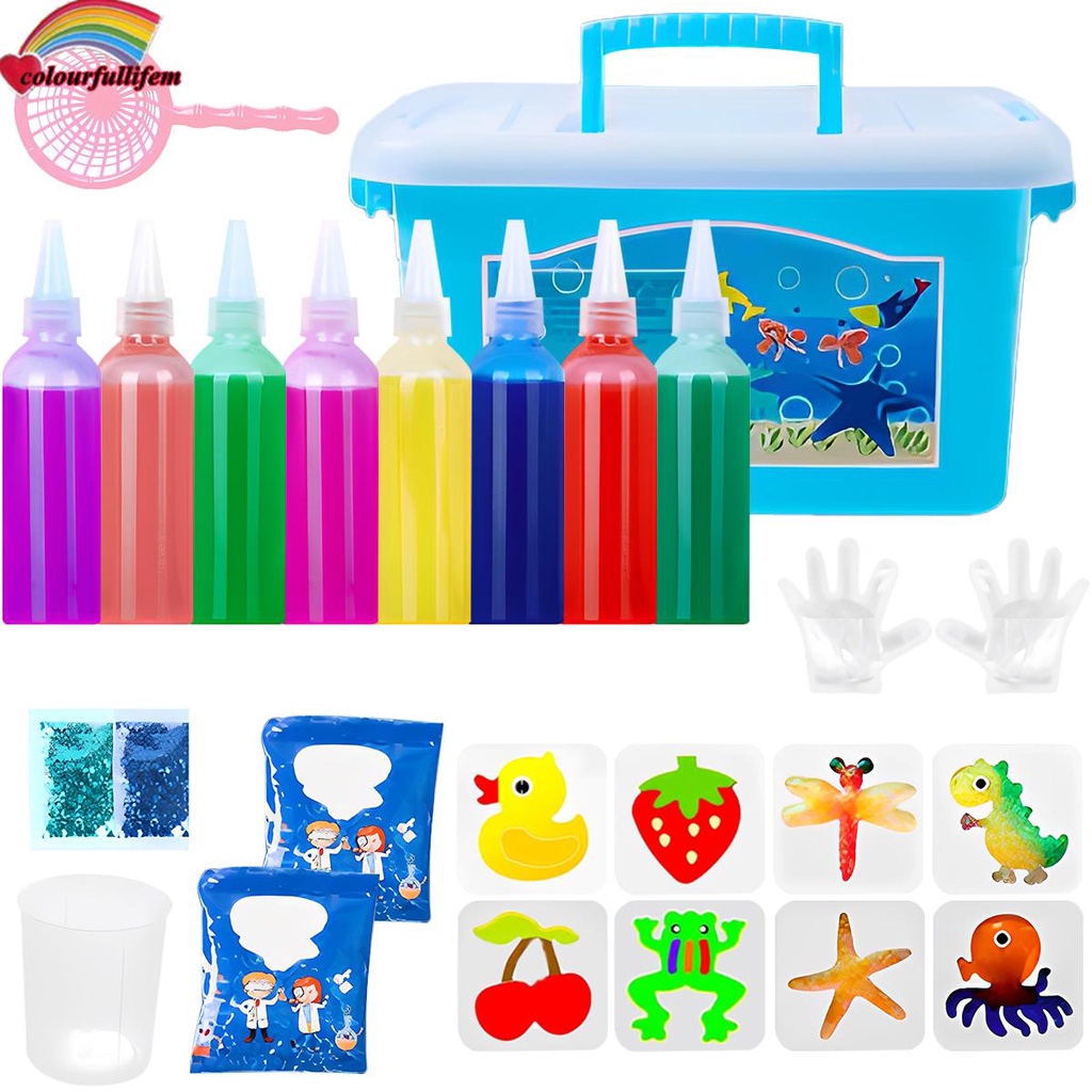 Magic Water Elf Toy Set Creative 3D Magic Gels Handmade Water Toys DIY ...