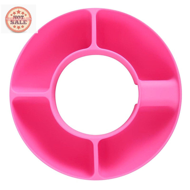 YANCA Silicone Divided Serving Tray,Snack Divider, Divided Container