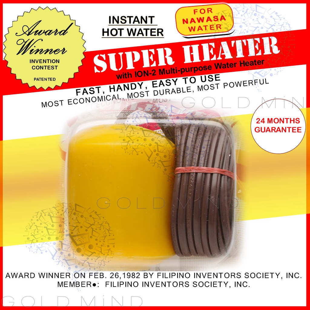 Super Heater Submersible MultiPurpose Water Heater for Nawasa, Deep Well, Rain & River Water