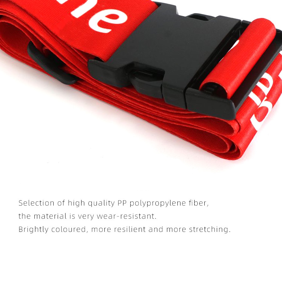 Luggage Strap Travel Bag Adjustable Belt Supreme Strap 2m Suitcase Strap Shopee Philippines