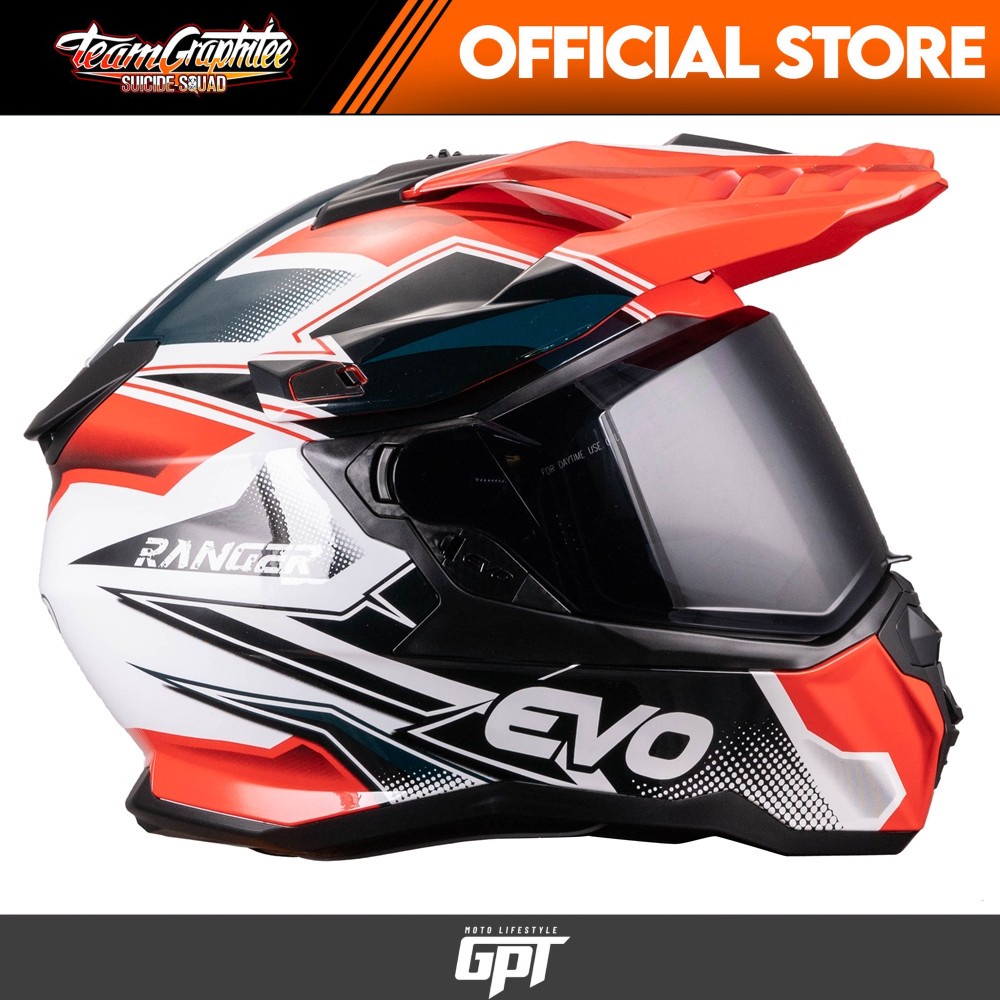 EVO DX7 RANGER Dual Sport Helmet with free clear lens Shopee Philippines