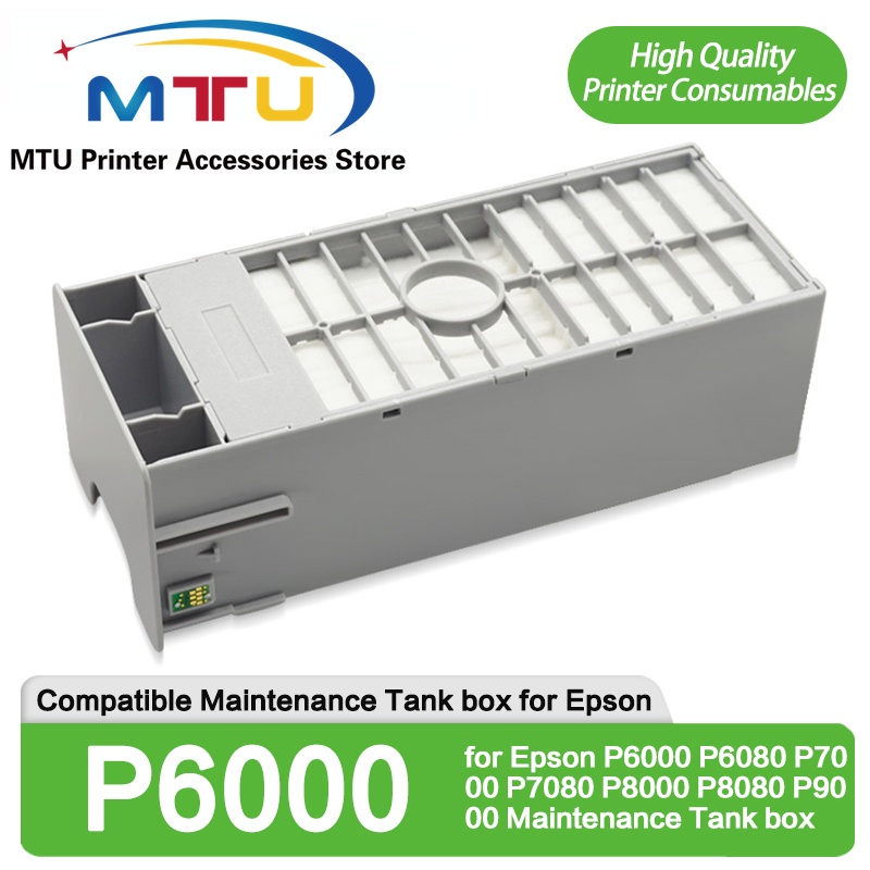 1PC Waste Ink Tank with Chip Compatible for Epson P6000 P6080 P7000 ...