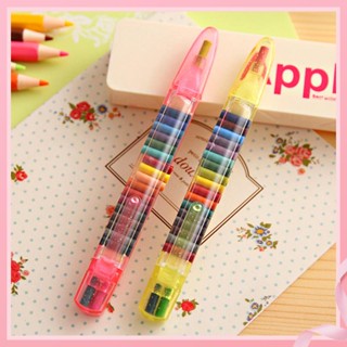 Interchangeable Core Oil Pastel Children Color Crayons 20 Colors 