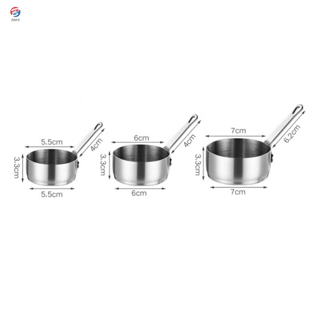 Sauce Pan With A Hanging Hole 60100ml Cup Kitchen Long Handle Mini