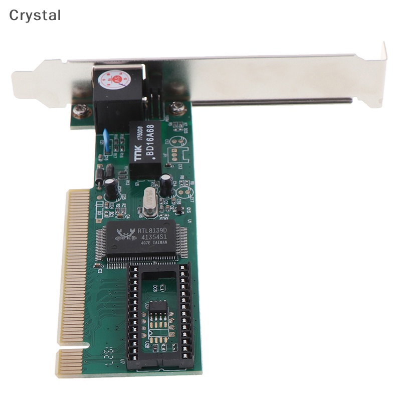 Crystal PCI RTL8139D 10/100M 10/100Mbps RJ45 Network Lan Card