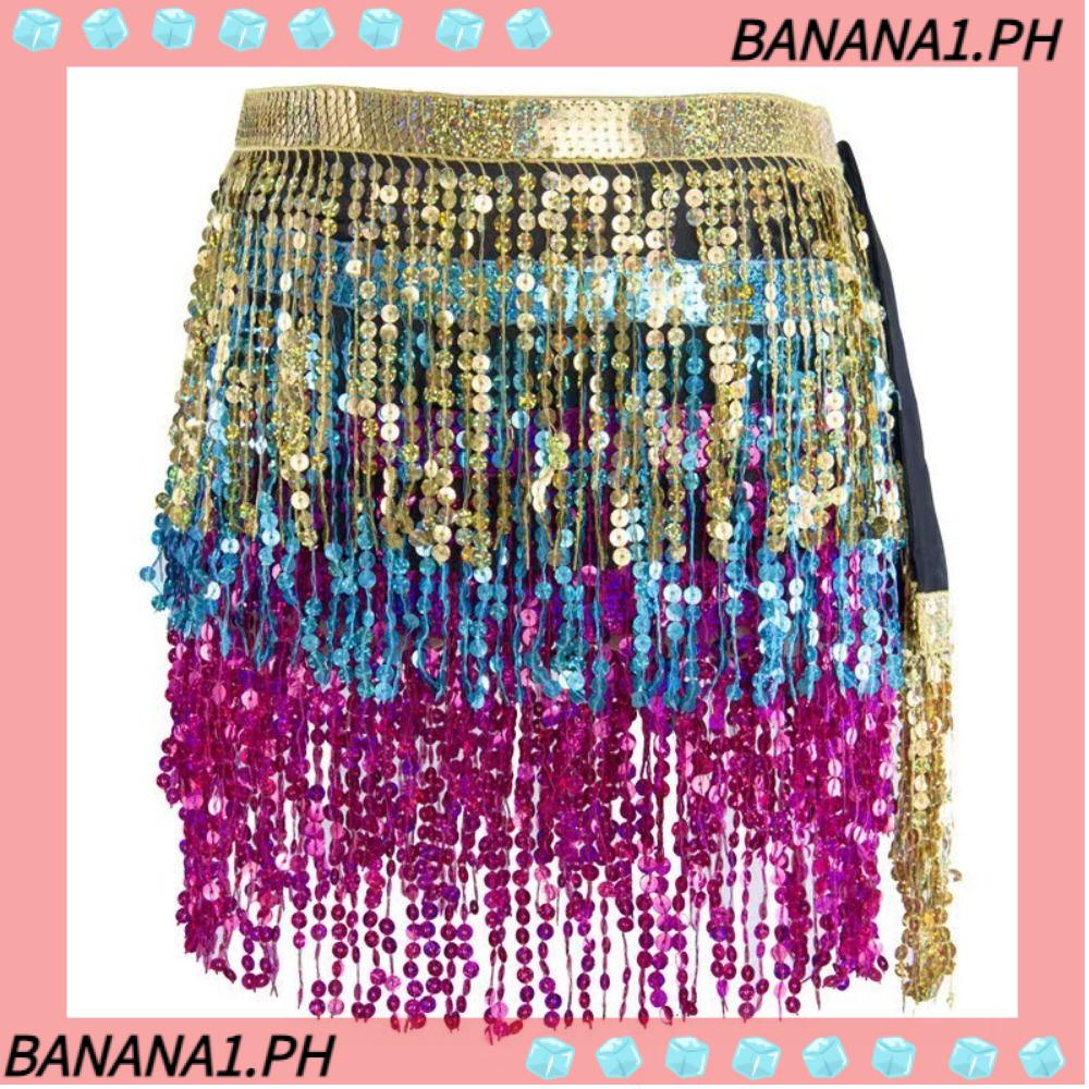 BANANA Sequin Fringed Skirts, Sexy Dancer Skirt, Show Tassels Bohemian ...