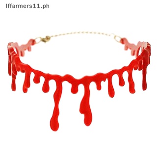 Iffarmers Halloween Decoration Horror Blood Drip Necklace Fake Blood ...