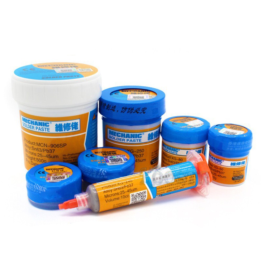 MECHANIC Solder Paste XG-30 XG-40 XG-50 Flux Cream Sn63/Pb67 Medium ...