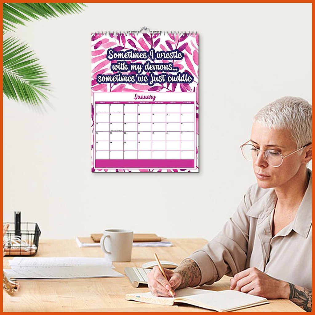 2024 Sweary Wall Calendar Swear Word Planner 2024 Novelty 2024 Monthly