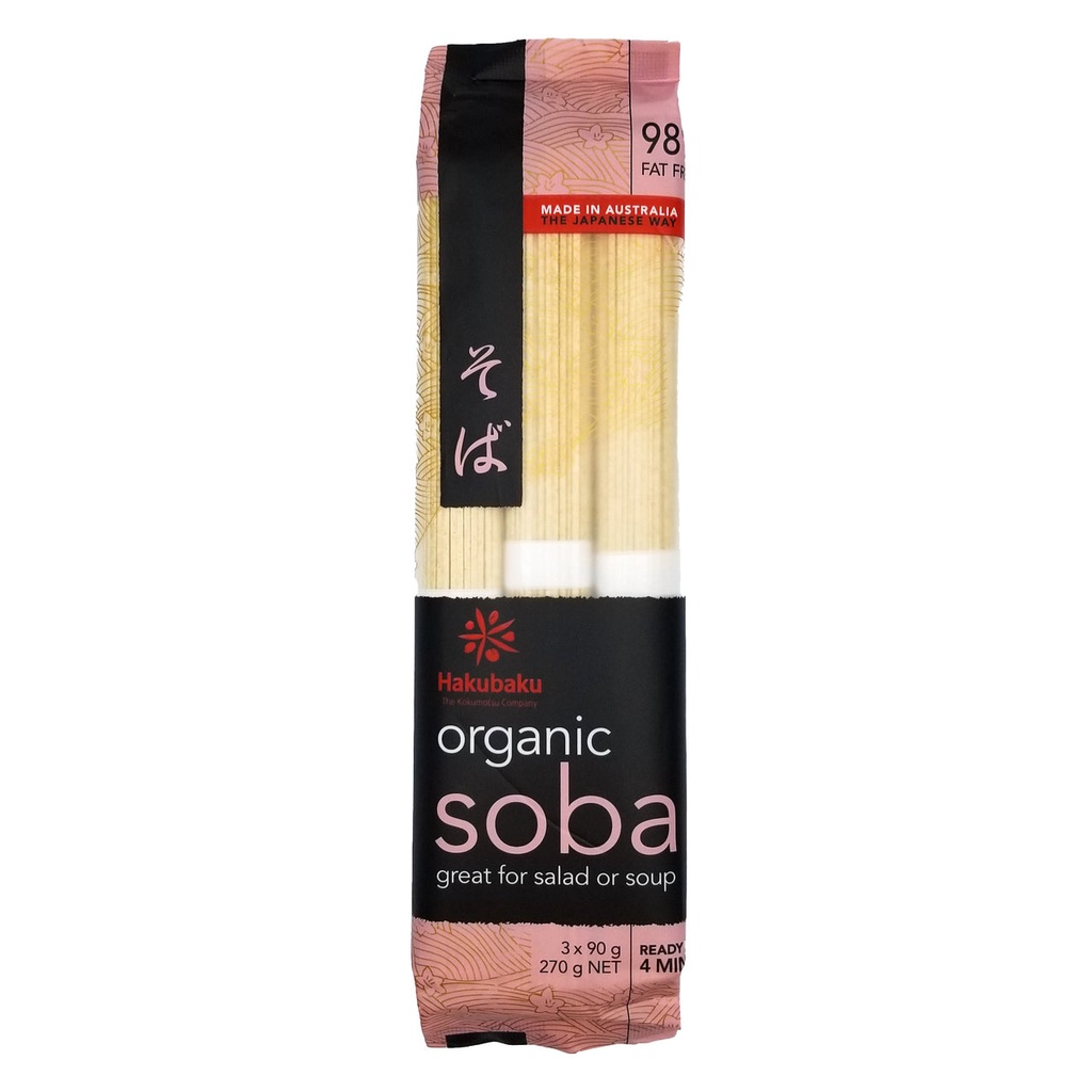 Hakubaku Organic Soba Noodles (270g) Shopee Philippines