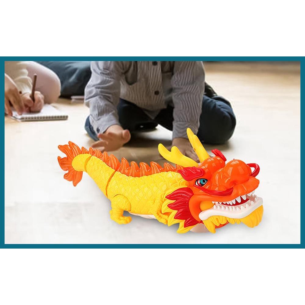 Yellow Dragon Toy Dancing Dragon Sewing Head And Tail Chinese Dragon ...