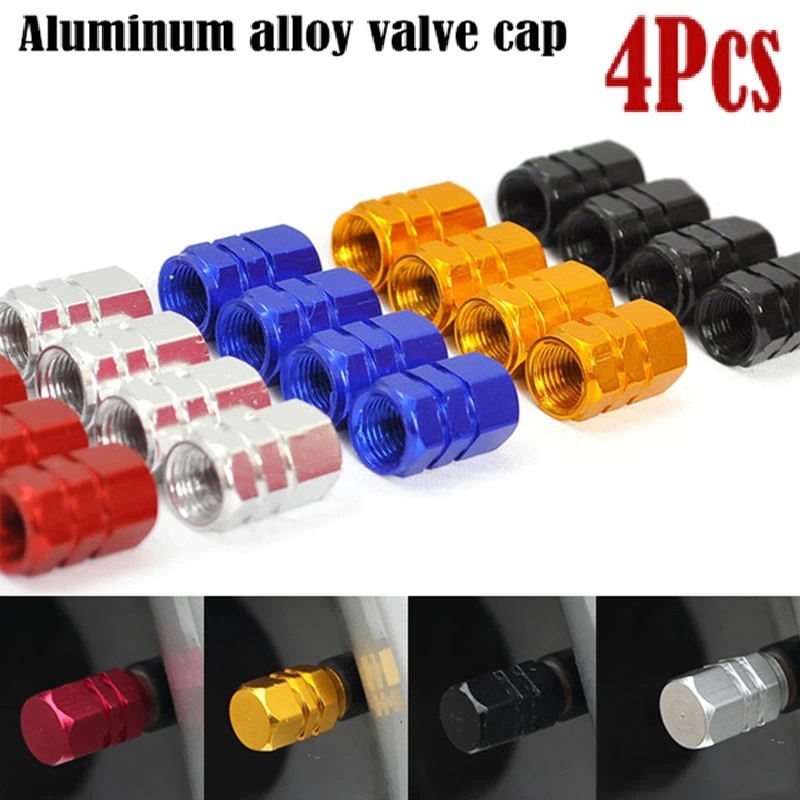 4pcs Car Wheel Tire Valve Caps Cover Universal Moto Bicycle Tire Air ...
