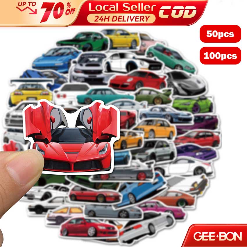 GEEBON Car Model Sticker Racing Car Jdm Sticker 4-8cm | Shopee Philippines