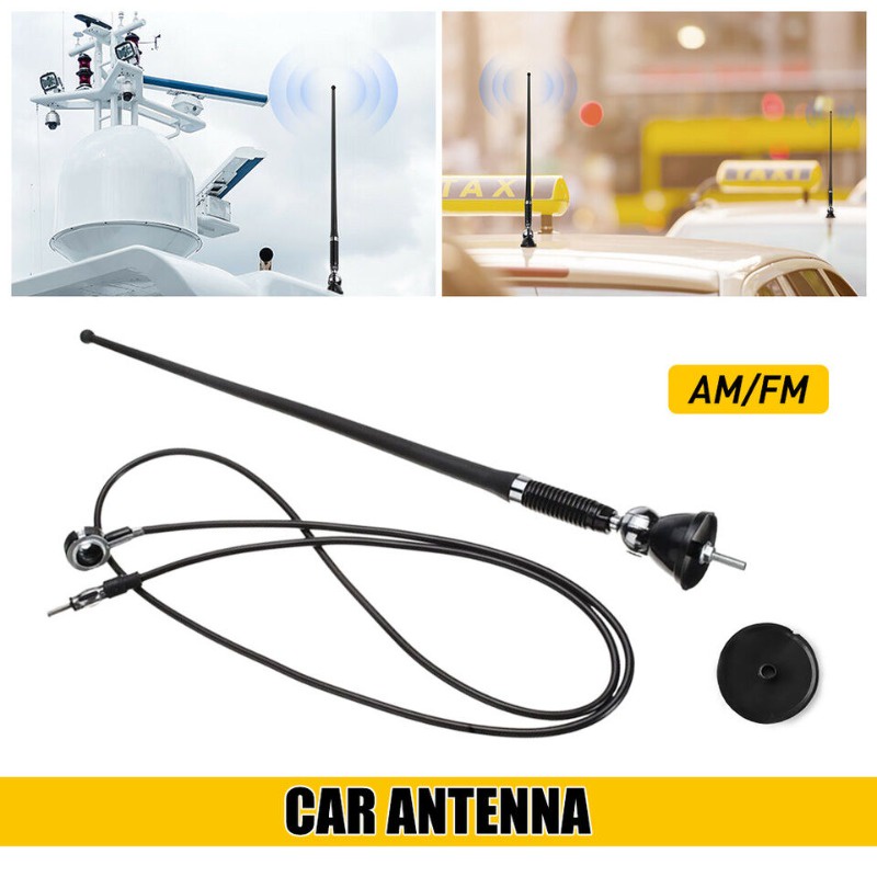 1pcs Universal Car Roof Fender Mount Radio FM AM Antenna Aerial Radio ...