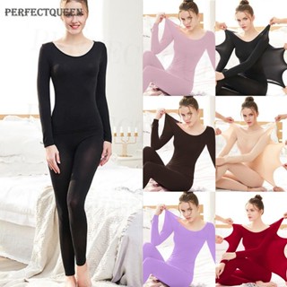 Winter Thermal Heated Underwear Set For Women Long Johns Warm Suit