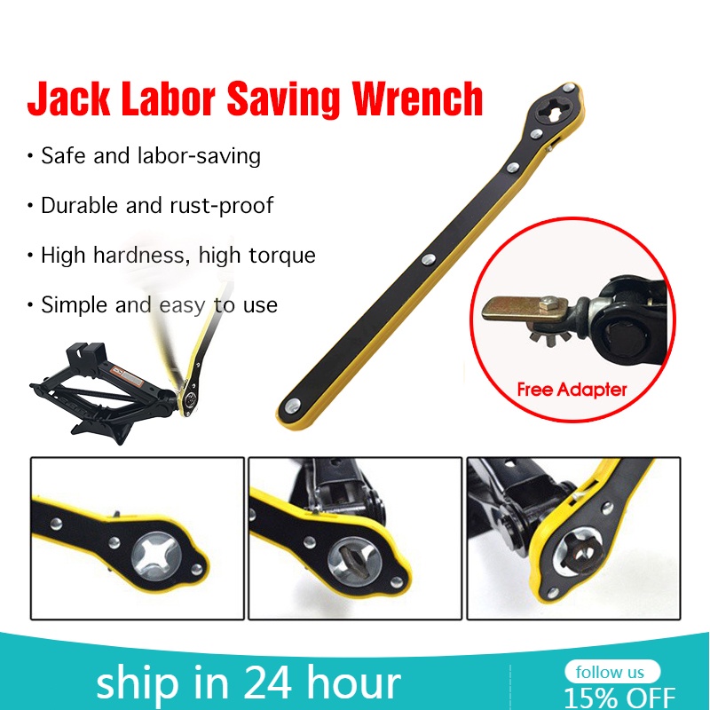 Dual Purpose Labor-Saving Jack Ratchet Wrench Rocker Tyre Unloading ...