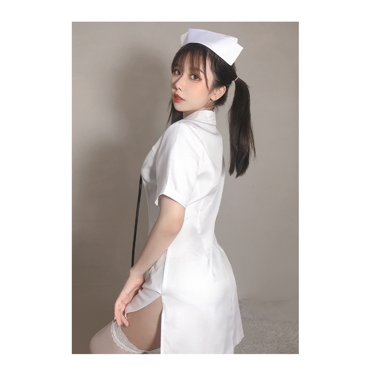 Plus size white shop nurse dress uniform