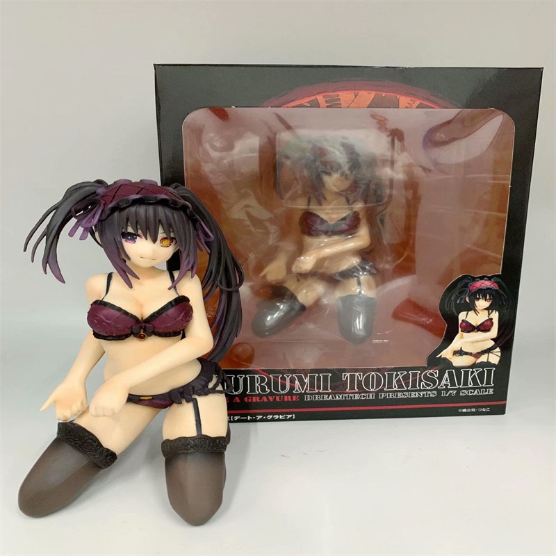 13cm Date A Live Anime Figure Miku Izayoi Action Figure Kurumi Tokisaki Sexy Girl Figure Aldult