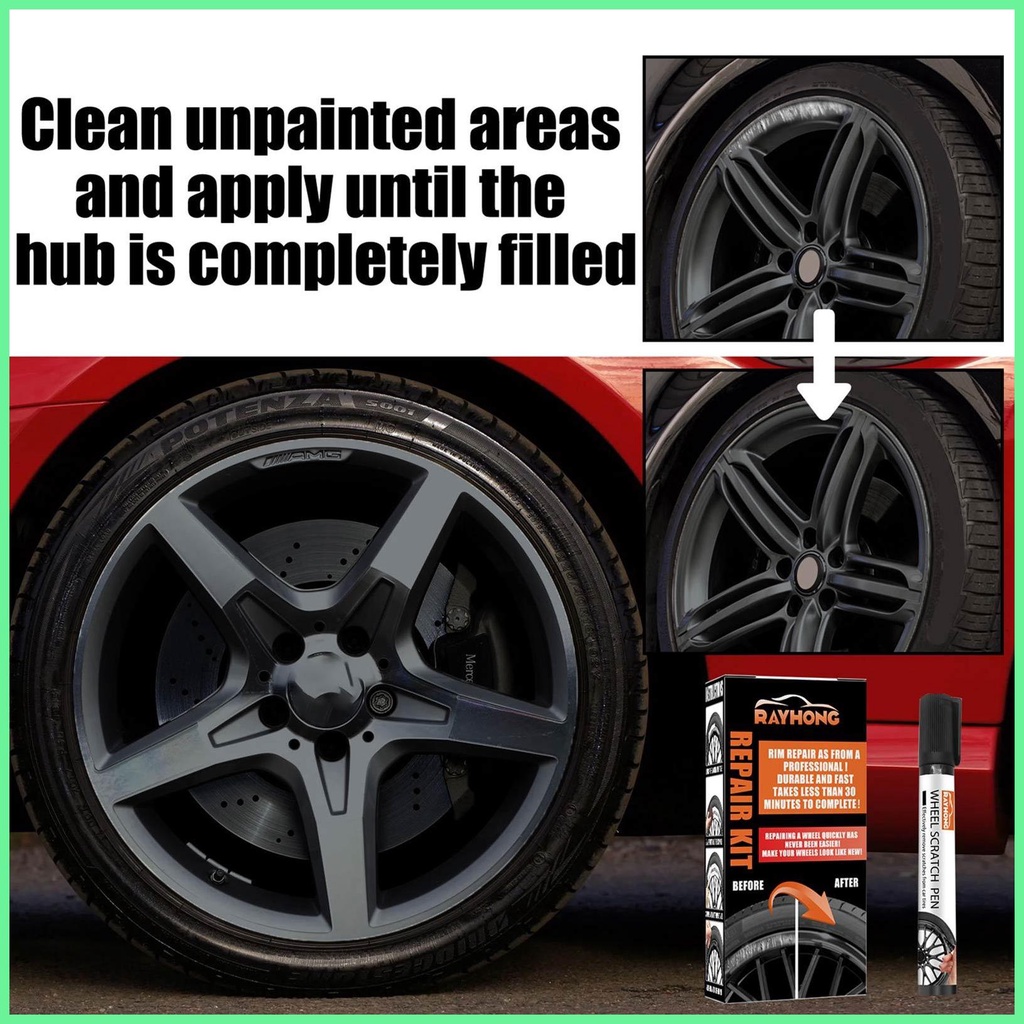 Wheel Scratch Repair Kit Rim Scratch Repair Car Rim Scratch Repair Kit ...