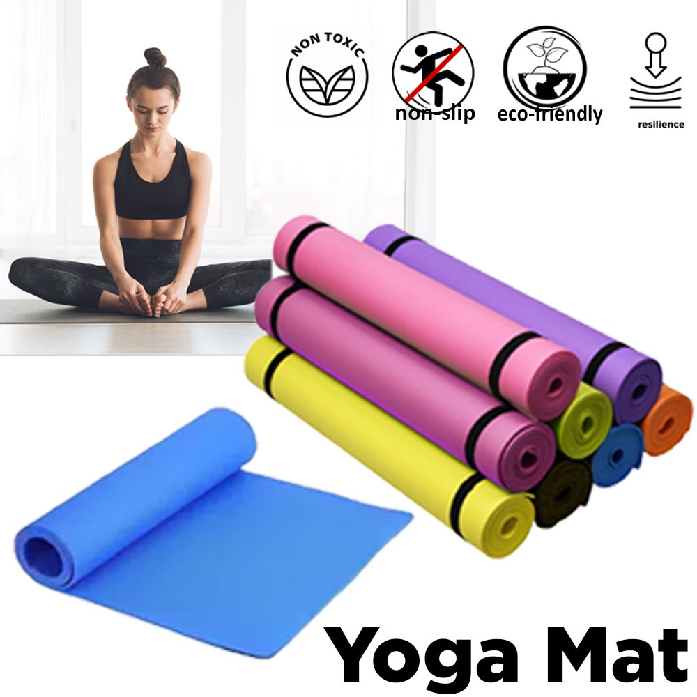 [ SHB Yoga Mat work out mat Exercise Yoga mat,non-slip, exercise, rest ...