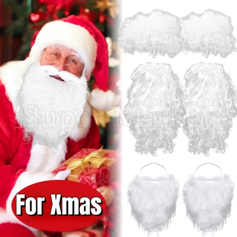 Rubies Santa Beard & Wig Set Adult Unisex Christmas Fancy Dress Accessory main image 0