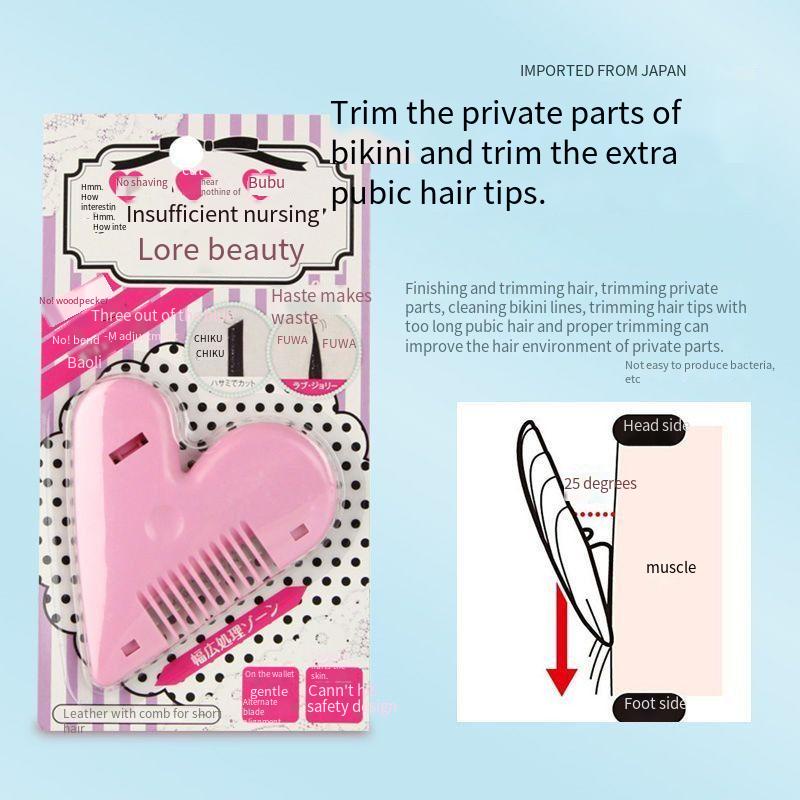 Japanese Private Parts Pubic Hair Trimmer Ladies Manual Bikini Shaver ...