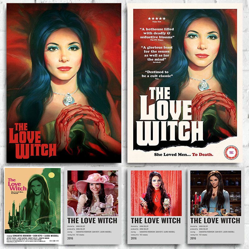 Classic Horror Romantic Film Art, The Love Witch Retro Poster, Anna ...