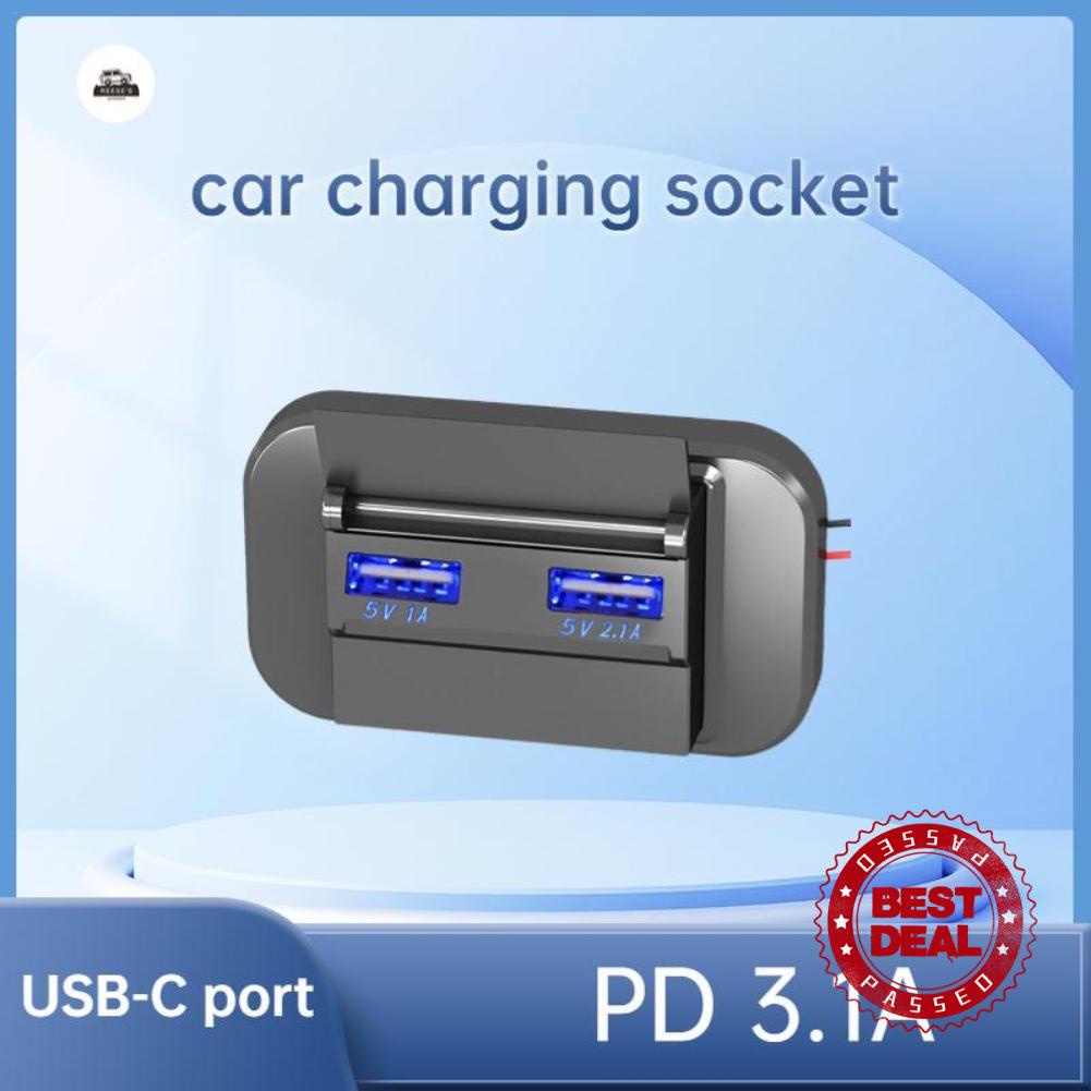 4 In 1 USB C Car Charger, 168W Multi USB Cigarette Lighter - Foto 2