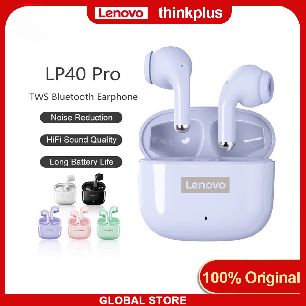 Lenovo LP40 Pro Bluetooth 5.1 Earphones Sport Smart Touch Noise ...