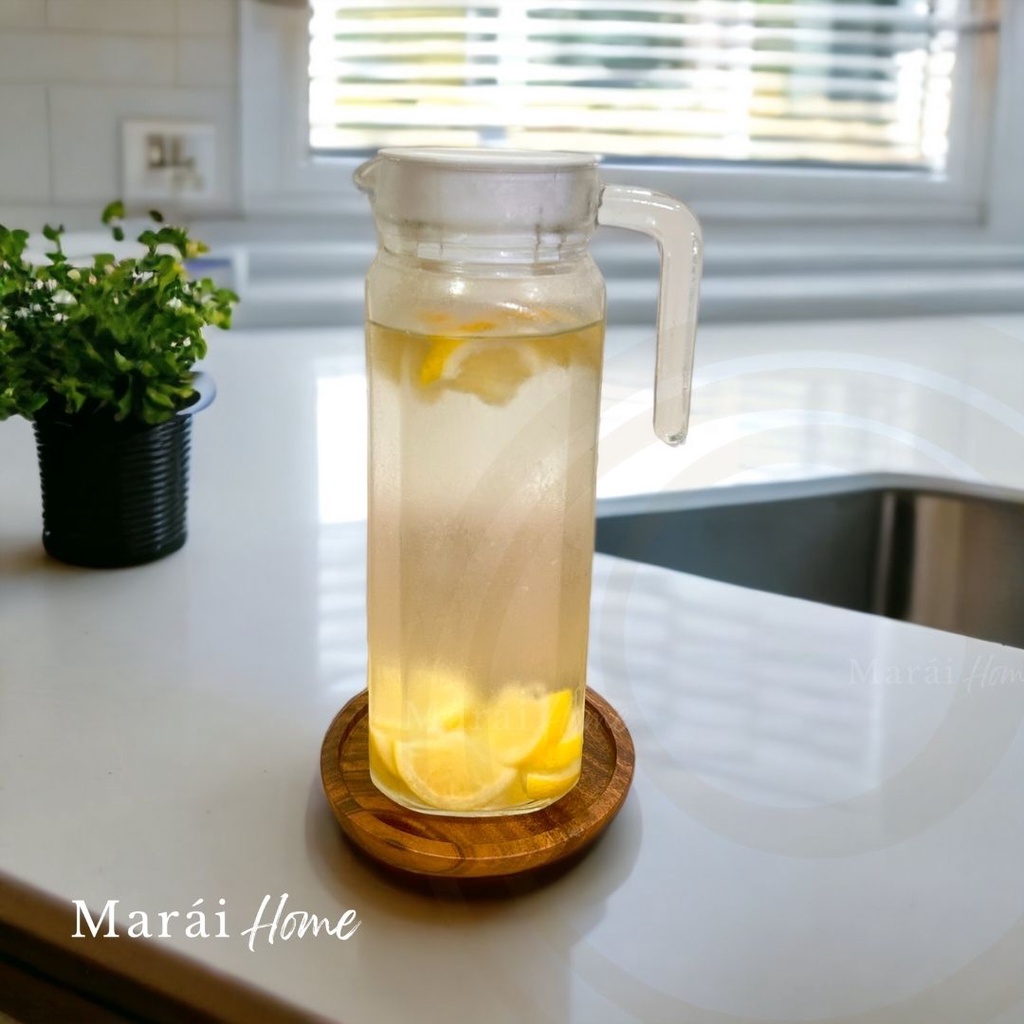 Marai Home Big Oversized Wooden Coaster 5 inches for pitcher | Shopee ...