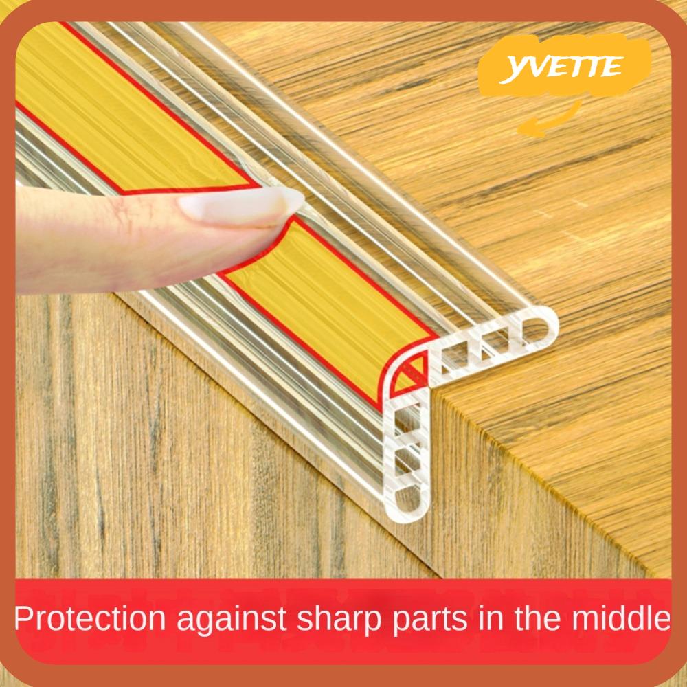YVE Corner Edge Protector Strip, 0.4 in x 9.9ft with 4 Lshape Edge