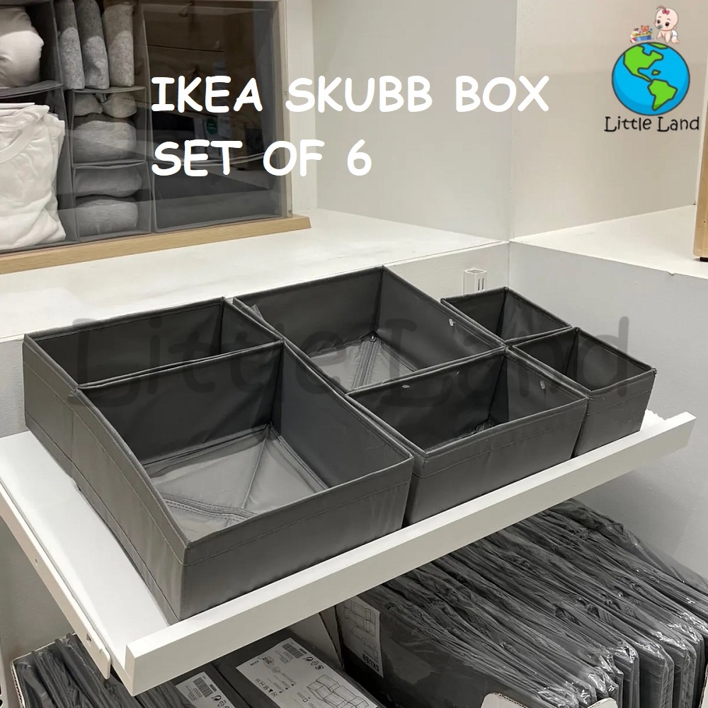IKEA SKUBB Box set of 6 / Organizer Box / Clothes Sorting Box