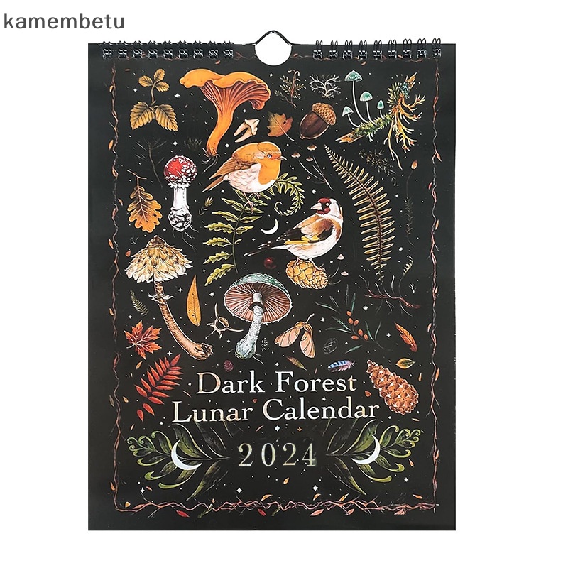 betu 2024 Dark Forest Calendar Creative Illustrated Wall Lunar