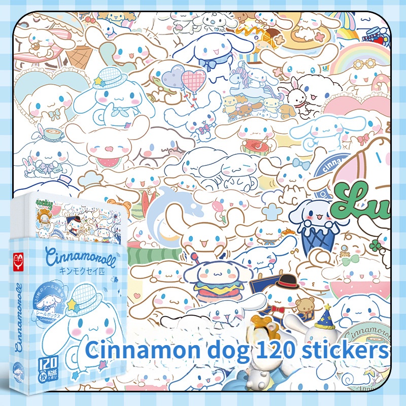 Sanrio Stickers Cinnamoroll Kuromi Cartoon 120PCS Children's Mini ...