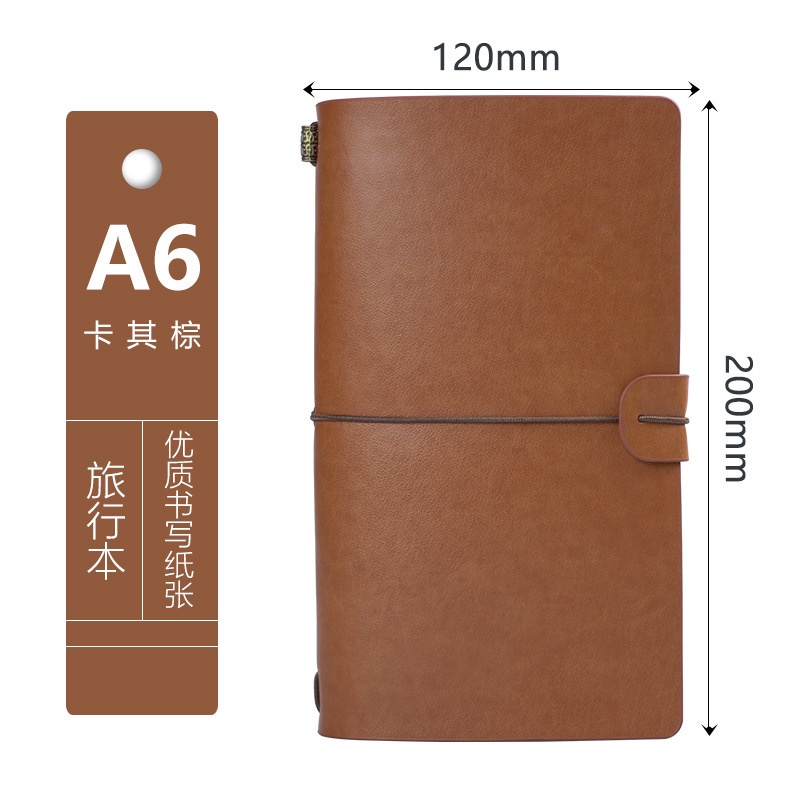 Korea Korea Strap Creative Handbook A6 Retro Portable Travel Notepad ...
