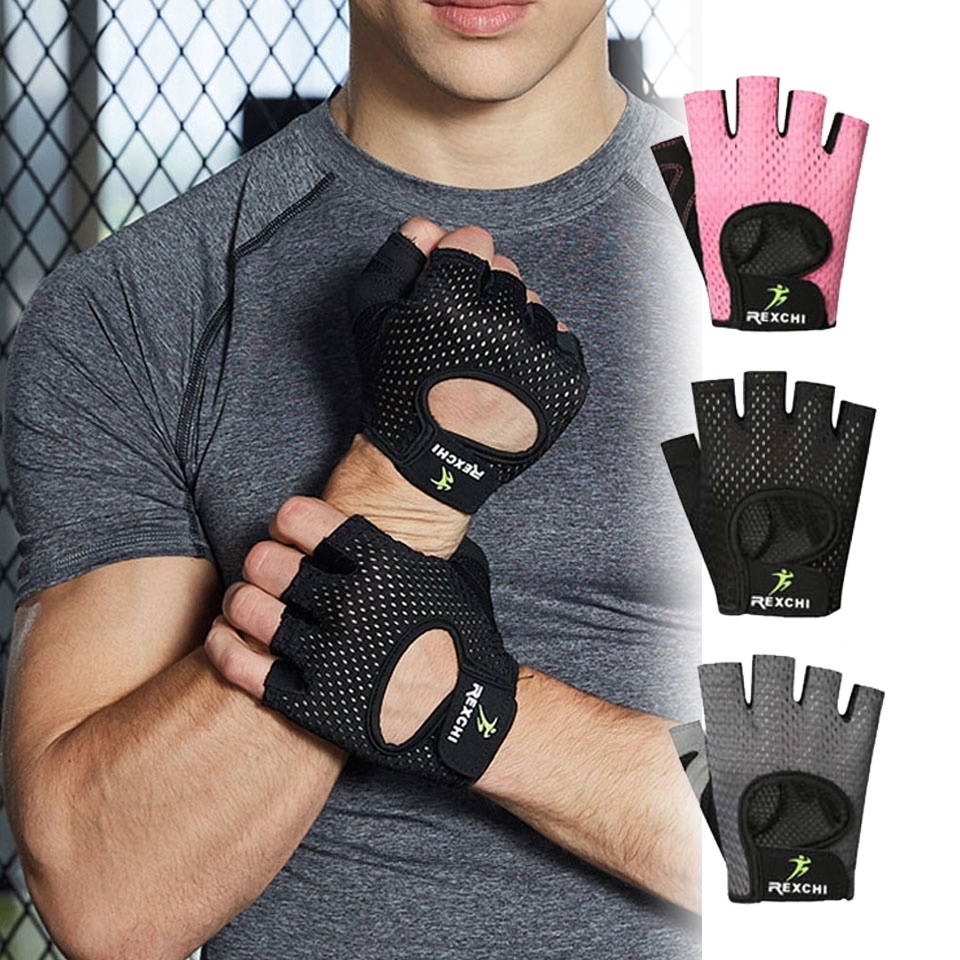 Half hand gloves for gym on sale