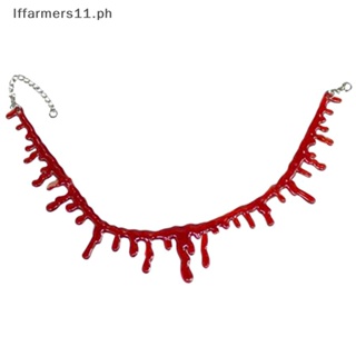 Iffarmers Halloween Decoration Horror Blood Drip Necklace Fake Blood ...