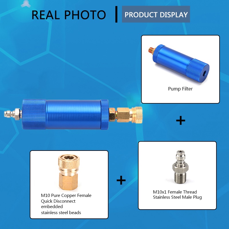 High-Pressure Hand Pump Filter with M10x1 Thread Quick Disconnects PCP ...