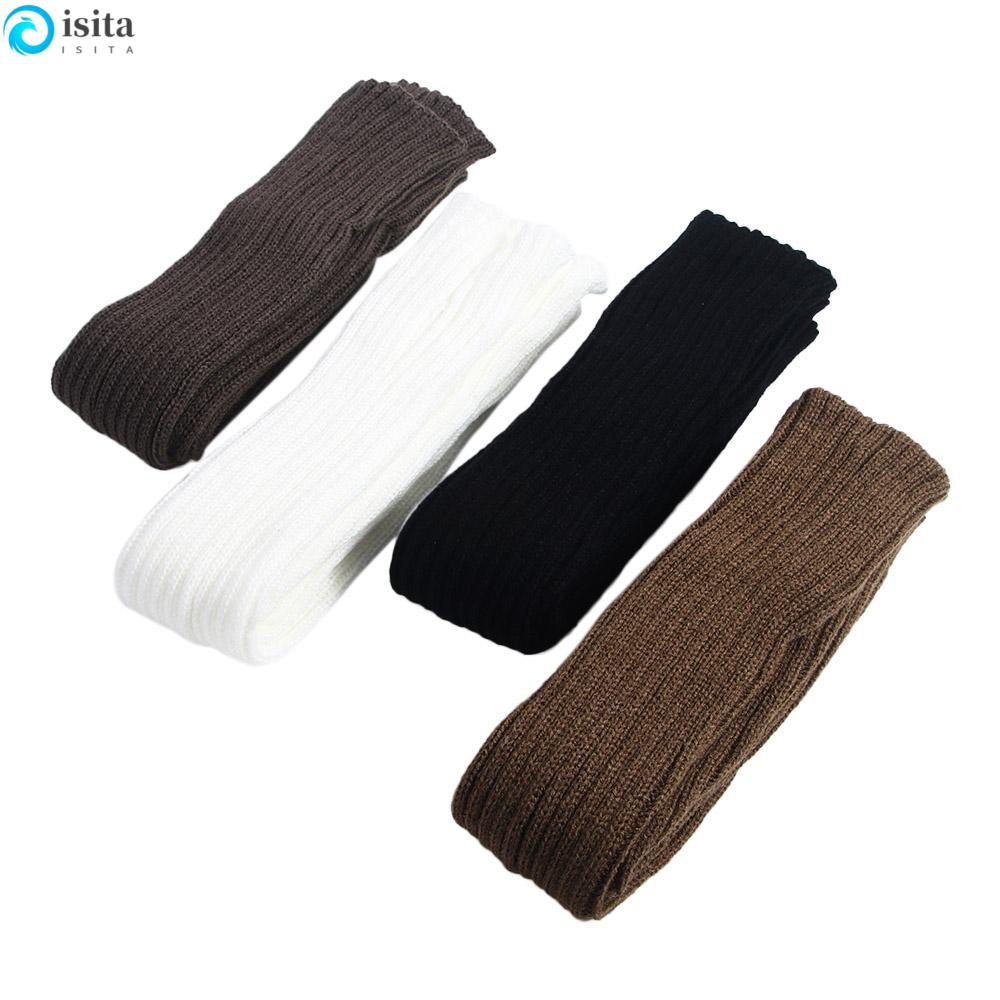 ISITA Knitted Arm Warmers Punk Outdoor Half Finger Hand Sleeve Warm