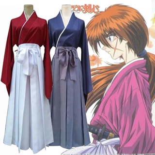 Rurouni Kenshin Himura Kenshin Cosplay Costume Outfits Halloween Carni