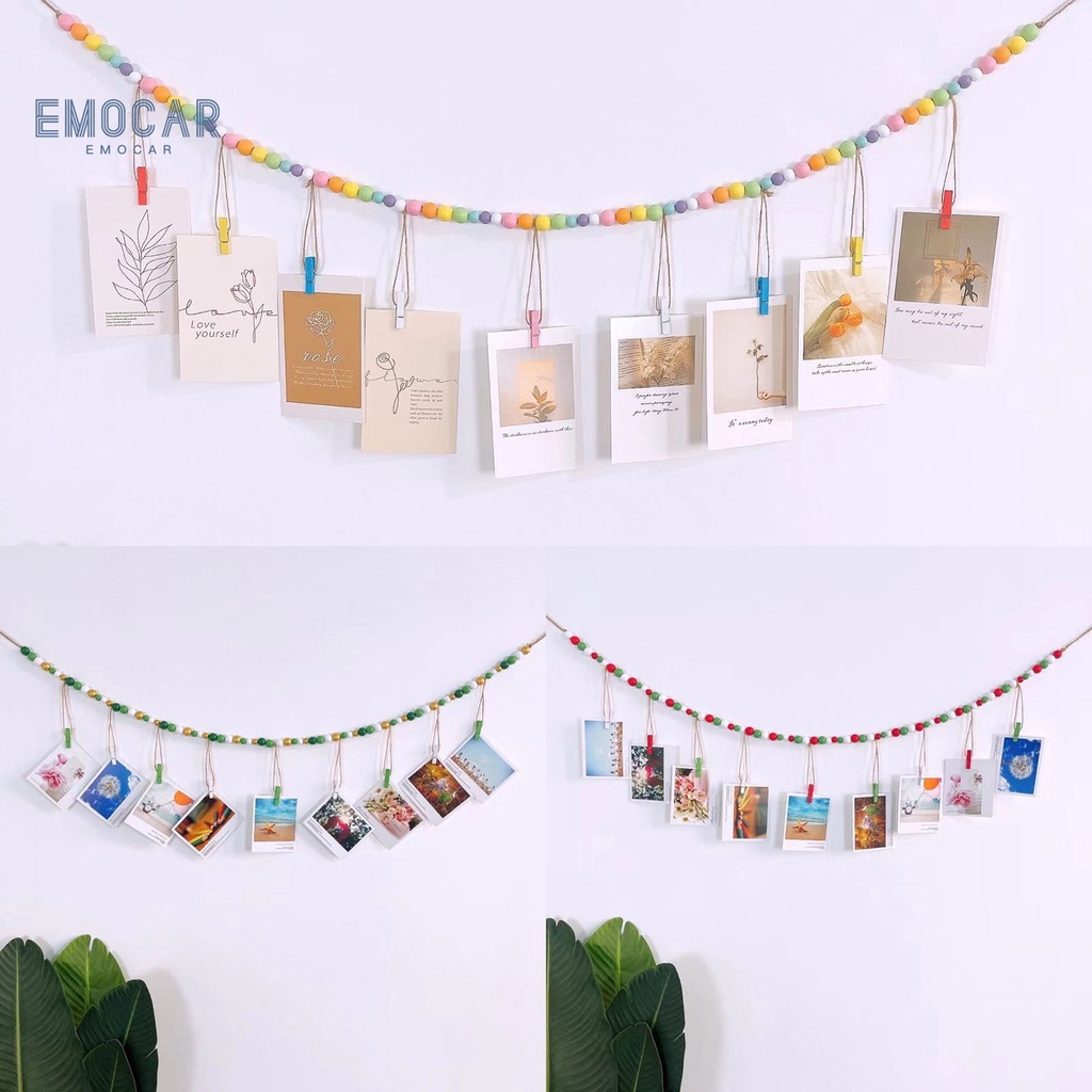 EMN-Photo Display Hanger Wall Mounted Reusable Simple Installation Bead ...